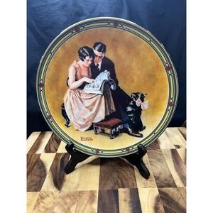 Norman Rockwell 1985 Knowles Collector's Plate "A COUPLE'S COMMITMENT"
